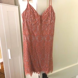 Light pink mini dress